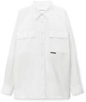 (Women) Alexander Wang SS23 White Button-Up Long Sleeve Casual Shirt 4WC2231391-111 (Women) Alexander Wang SS23 White Button-Up Long Sleeve Casual Shirt 4WC2231391-111