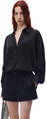 (W) 亞歷山大王 SS24 黑色鏤空徽標休閒短褲 1WC2244717-Black Purchase (W) 亞歷山大王 SS24 黑色鏤空徽標休閒短褲 1WC2244717-Black