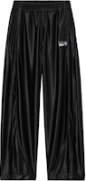 (Women) Alexander Wang SS24 Black Logo Patch Mid-Rise Comfort Elastic Waist Pants 4CC3244367001-BLACK (Women) Alexander Wang SS24 Black Logo Patch Mid-Rise Comfort Elastic Waist Pants 4CC3244367001-BLACK