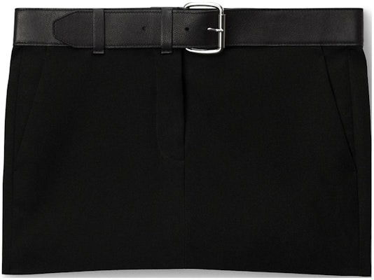 (W) アレキサンダー ワン SS24 ブラック ミッドウエスト カジュアルスカート 無地デザイン 1WC1245287-001 Buy (W) アレキサンダー ワン SS24 ブラック ミッドウエスト カジュアルスカート 無地デザイン 1WC1245287-001