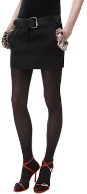 (W) アレキサンダー ワン SS24 ブラック ミッドウエスト カジュアルスカート 無地デザイン 1WC1245287-001 Lookbook (W) アレキサンダー ワン SS24 ブラック ミッドウエスト カジュアルスカート 無地デザイン 1WC1245287-001