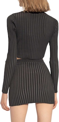 (W) 알렉산더 왕 SS24 블랙 싱글 브레스트 니트 가디건 롱슬리브. 4KC3243025010-BLACK Shop (W) 알렉산더 왕 SS24 블랙 싱글 브레스트 니트 가디건 롱슬리브. 4KC3243025010-BLACK