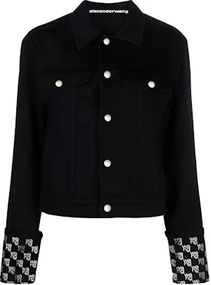 (W) Alexander Wang SS24 Jaket Kasual Hitam Single-Breasted 4DC1242230-011 Buy (W) Alexander Wang SS24 Jaket Kasual Hitam Single-Breasted 4DC1242230-011