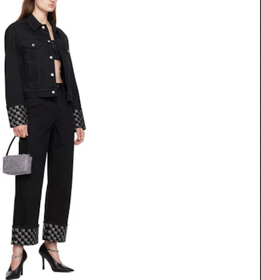 (W) Alexander Wang SS24 Jaket Kasual Hitam Single-Breasted 4DC1242230-011 Lookbook (W) Alexander Wang SS24 Jaket Kasual Hitam Single-Breasted 4DC1242230-011