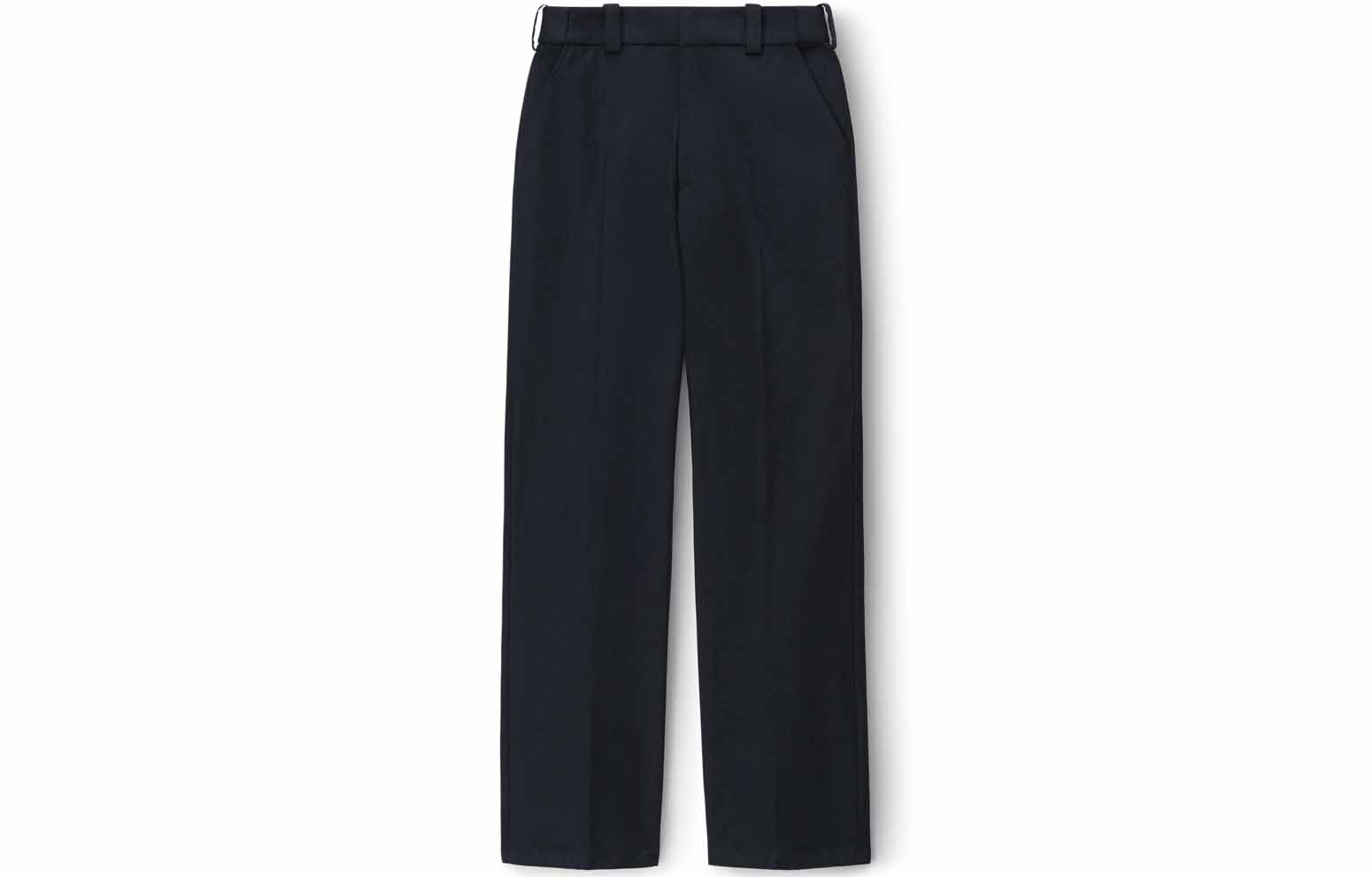Order (W) Alexander Wang SS24 Pantalones Negros Rectos con Cremallera para Mujer 4WC1244242-001