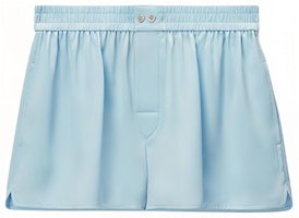 (Women) Alexander Wang SS24 Bright Blue Cut-Out Logo Lounge Shorts. 1WC2244717-BRIGHT BLUE (Women) Alexander Wang SS24 Bright Blue Cut-Out Logo Lounge Shorts. 1WC2244717-BRIGHT BLUE