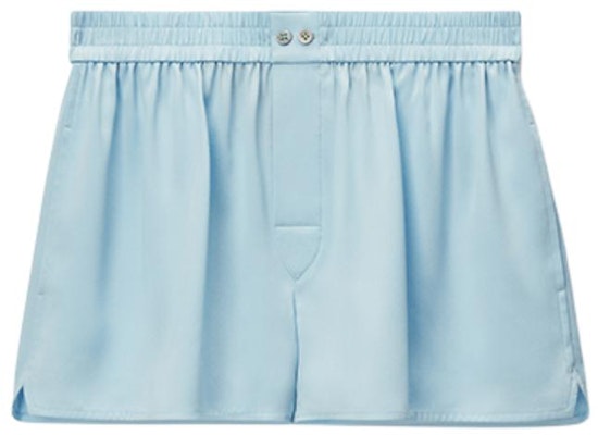 (W) Alexander Wang SS24 Shorts Lounge Azul Brillante Logo Recortado. 1WC2244717-BRIGHT BLUE Order (W) Alexander Wang SS24 Shorts Lounge Azul Brillante Logo Recortado. 1WC2244717-BRIGHT BLUE