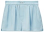 Order (W) Alexander Wang SS24 Shorts Lounge Azul Brillante Logo Recortado. 1WC2244717-BRIGHT BLUE