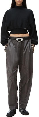 (W) Alexander Wang SS24 Baju Sejuk Hitam Klasik Lengan Panjang Crewneck. 4CC1241442-020 Lookbook (W) Alexander Wang SS24 Baju Sejuk Hitam Klasik Lengan Panjang Crewneck. 4CC1241442-020