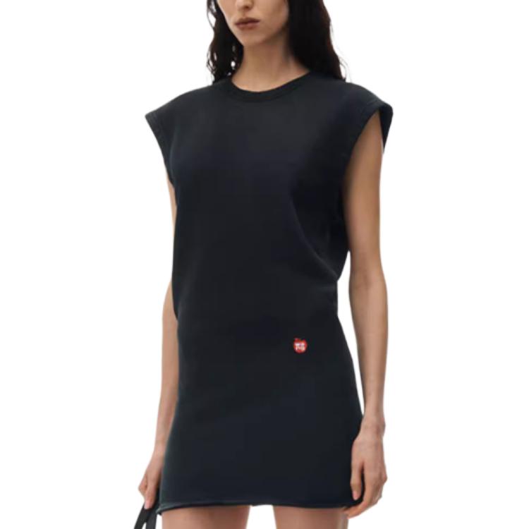 Lookbook (W) 亚历山大王SS24经典黑玉色无袖迷你连衣裙 4CC2246269021A