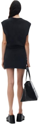 (W) 亚历山大王SS24经典黑玉色无袖迷你连衣裙 4CC2246269021A Purchase (W) 亚历山大王SS24经典黑玉色无袖迷你连衣裙 4CC2246269021A