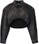 Buy (Women) Alexander Wang SS24 Cropped Button-Up Long Sleeve Shirt Washed Black Pearl. 1WC22419050-28A