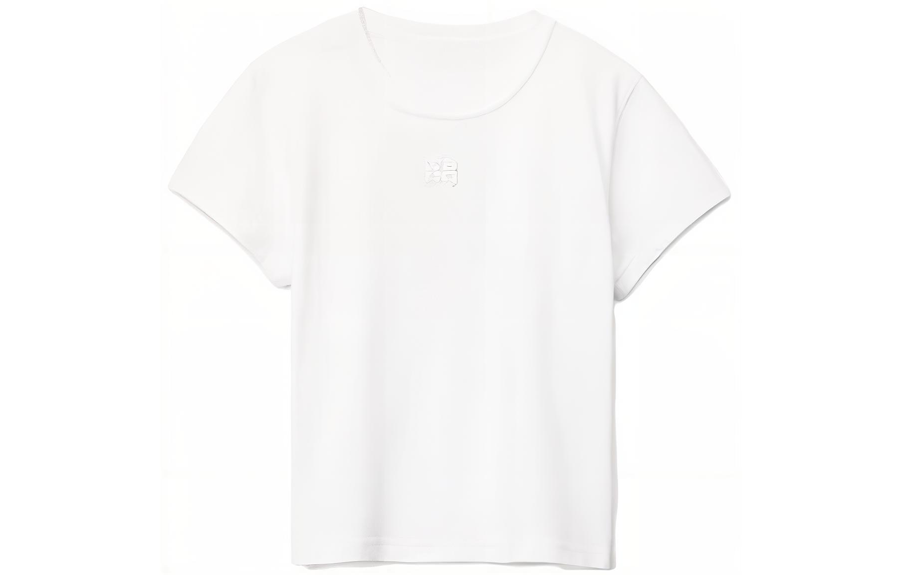 Buy (Women) Alexander Wang SS24  Essential Logo Short-Sleeve T-Shirt White 4CC32213580-100