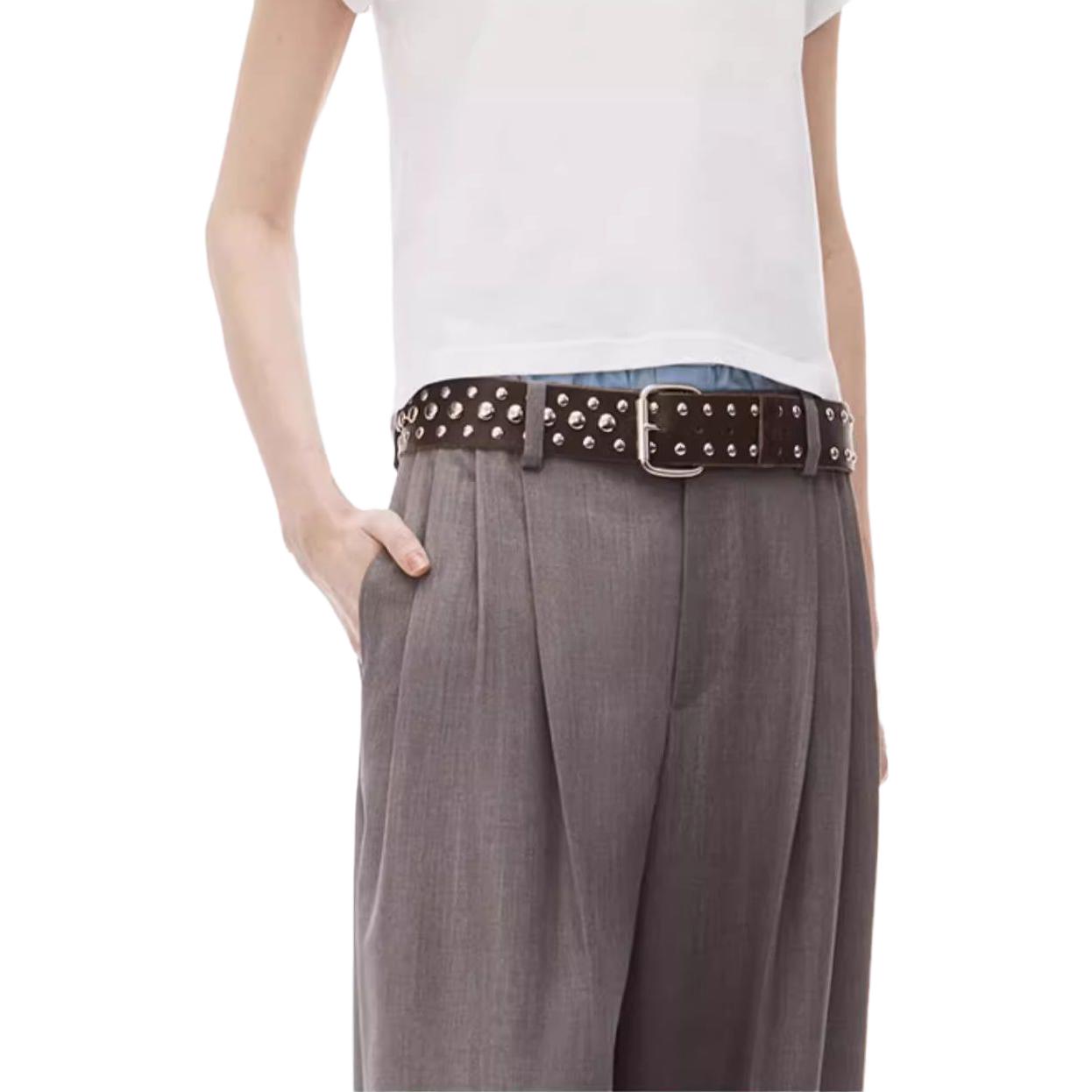 Purchase (Women) Alexander Wang SS24  Essential Logo Short-Sleeve T-Shirt White 4CC32213580-100