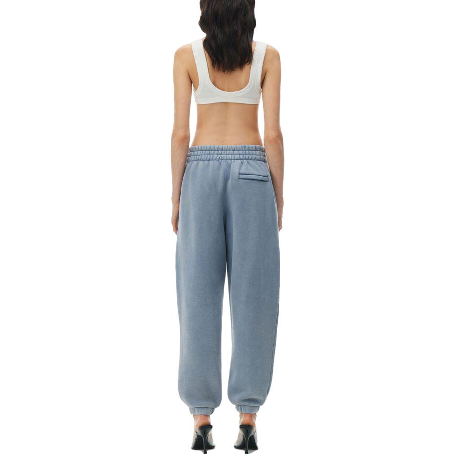 Shop (W) Pantalones Jogger Logo Terry Esenciales Alexander Wang SS24 Gris Azul. 4CC32243484-75A