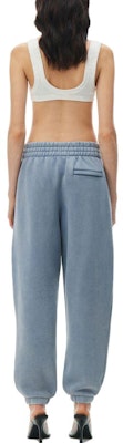 (W) Pantalones Jogger Logo Terry Esenciales Alexander Wang SS24 Gris Azul. 4CC32243484-75A Shop (W) Pantalones Jogger Logo Terry Esenciales Alexander Wang SS24 Gris Azul. 4CC32243484-75A