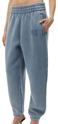 (W) Pantalones Jogger Logo Terry Esenciales Alexander Wang SS24 Gris Azul. 4CC32243484-75A Purchase (W) Pantalones Jogger Logo Terry Esenciales Alexander Wang SS24 Gris Azul. 4CC32243484-75A