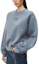 Details for (W) アレキサンダーワン SS24 グレー・ブルー ロゴプリント クルーネック スウェットシャツ 4CC3221360-077