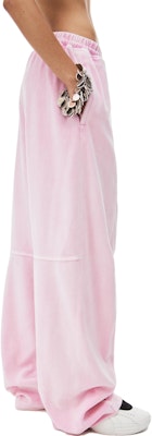 (Women) Alexander Wang SS24 High-Waist Drawstring Velvet Knit Sweatpants Pink. 4CC124435509-51B Shop (Women) Alexander Wang SS24 High-Waist Drawstring Velvet Knit Sweatpants Pink. 4CC124435509-51B