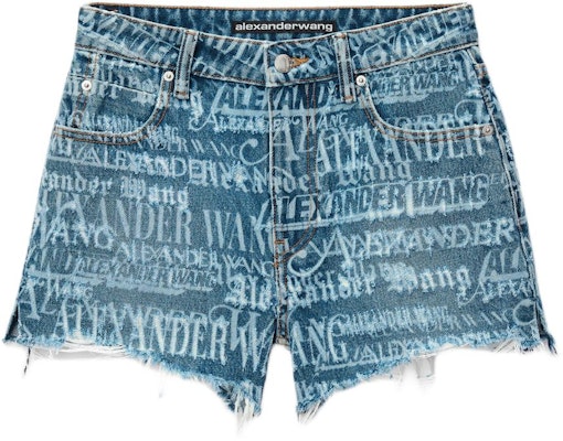 (Women) Alexander Wang SS24 High-Waisted Logo Denim Shorts Indigo Blue. 4DC2244308-473 Buy (Women) Alexander Wang SS24 High-Waisted Logo Denim Shorts Indigo Blue. 4DC2244308-473