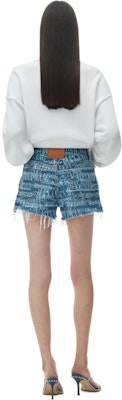 (Women) Alexander Wang SS24 High-Waisted Logo Denim Shorts Indigo Blue. 4DC2244308-473 Shop (Women) Alexander Wang SS24 High-Waisted Logo Denim Shorts Indigo Blue. 4DC2244308-473