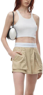 (W) Alexander Wang SS24 高腰寬版工裝短褲 卡其色 1WC2244726279 Lookbook (W) Alexander Wang SS24 高腰寬版工裝短褲 卡其色 1WC2244726279