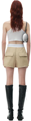 (W) Alexander Wang SS24 高腰寬版工裝短褲 卡其色 1WC2244726279 Purchase (W) Alexander Wang SS24 高腰寬版工裝短褲 卡其色 1WC2244726279