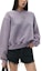 Buy (Women) Alexander Wang SS24 Lavender Crewneck Pullover Letter Sweatshirt 4CC3221360687A