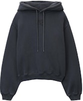 (Women) Alexander Wang SS24 Letter Print Logo Hoodie in Dark Grey. 4CC3222069-094A (Women) Alexander Wang SS24 Letter Print Logo Hoodie in Dark Grey. 4CC3222069-094A
