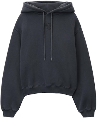 (W) Alexander Wang SS24 深灰色字母印花Logo連帽衫 4CC3222069-094A Buy (W) Alexander Wang SS24 深灰色字母印花Logo連帽衫 4CC3222069-094A