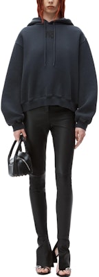 (W) Alexander Wang SS24 深灰色字母印花Logo連帽衫 4CC3222069-094A Lookbook (W) Alexander Wang SS24 深灰色字母印花Logo連帽衫 4CC3222069-094A