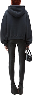 (W) Alexander Wang SS24 深灰色字母印花Logo連帽衫 4CC3222069-094A Shop (W) Alexander Wang SS24 深灰色字母印花Logo連帽衫 4CC3222069-094A