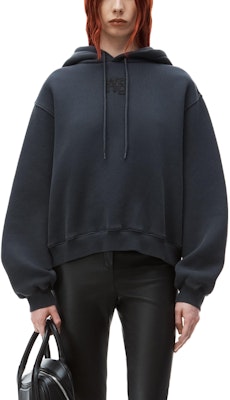 (W) Alexander Wang SS24 深灰色字母印花Logo連帽衫 4CC3222069-094A Purchase (W) Alexander Wang SS24 深灰色字母印花Logo連帽衫 4CC3222069-094A