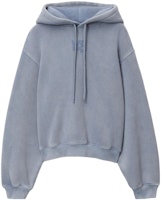 (Women) Alexander Wang SS24 Logo Print Hoodie in Light Blue. 4CC3222069-475 (Women) Alexander Wang SS24 Logo Print Hoodie in Light Blue. 4CC3222069-475