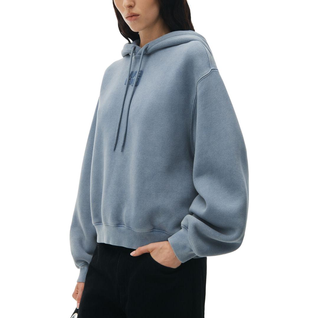 Lookbook (W) アレクサンダー ワン SS24 ロゴプリント フーディー ライトブルー. 4CC3222069-475