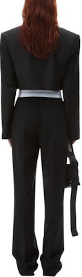 (W) Alexander Wang SS24 Pantalones Casuales Negros Talle Medio Colorblock Cintura Elástica. 1WC3244748001-BLACK Shop (W) Alexander Wang SS24 Pantalones Casuales Negros Talle Medio Colorblock Cintura Elástica. 1WC3244748001-BLACK