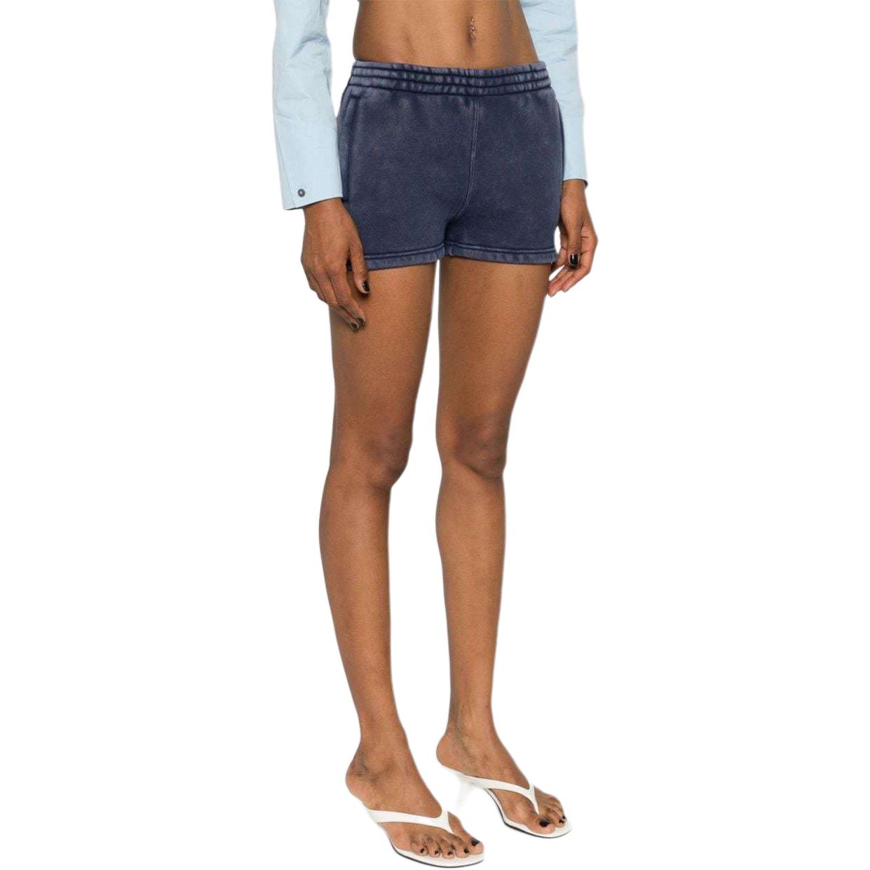 (Women) Alexander Wang SS24  Mid-Rise Knit Casual Shorts in Indigo Blue. 4CC3244404-BLUE 圖 5