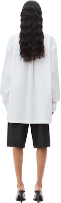 (Women) Alexander Wang SS24 Oversized Cotton Button-Up Long-Sleeve Shirt White 4WC1241449-100 Shop (Women) Alexander Wang SS24 Oversized Cotton Button-Up Long-Sleeve Shirt White 4WC1241449-100