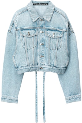 (W) アレキサンダー ワン SS24 オーバーサイズ クロップド デニム ジャケット ブルー 4DC1242246-453 Order (W) アレキサンダー ワン SS24 オーバーサイズ クロップド デニム ジャケット ブルー 4DC1242246-453