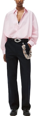 (Women) Alexander Wang SS24 Pink Cotton Button-Up Long Sleeve Shirt. 4WC1241449-680 Details for (Women) Alexander Wang SS24 Pink Cotton Button-Up Long Sleeve Shirt. 4WC1241449-680