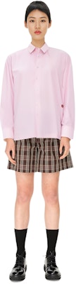 (Women) Alexander Wang SS24 Pink Cotton Button-Up Long Sleeve Shirt. 4WC1241449-680 Sizing (Women) Alexander Wang SS24 Pink Cotton Button-Up Long Sleeve Shirt. 4WC1241449-680
