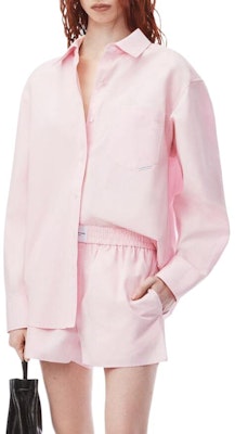 (Women) Alexander Wang SS24 Pink Solid Color Button-Up Collared Long Sleeve Shirt 4WC2241482680 Lookbook (Women) Alexander Wang SS24 Pink Solid Color Button-Up Collared Long Sleeve Shirt 4WC2241482680