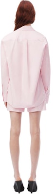 (Women) Alexander Wang SS24 Pink Solid Color Button-Up Collared Long Sleeve Shirt 4WC2241482680 Purchase (Women) Alexander Wang SS24 Pink Solid Color Button-Up Collared Long Sleeve Shirt 4WC2241482680