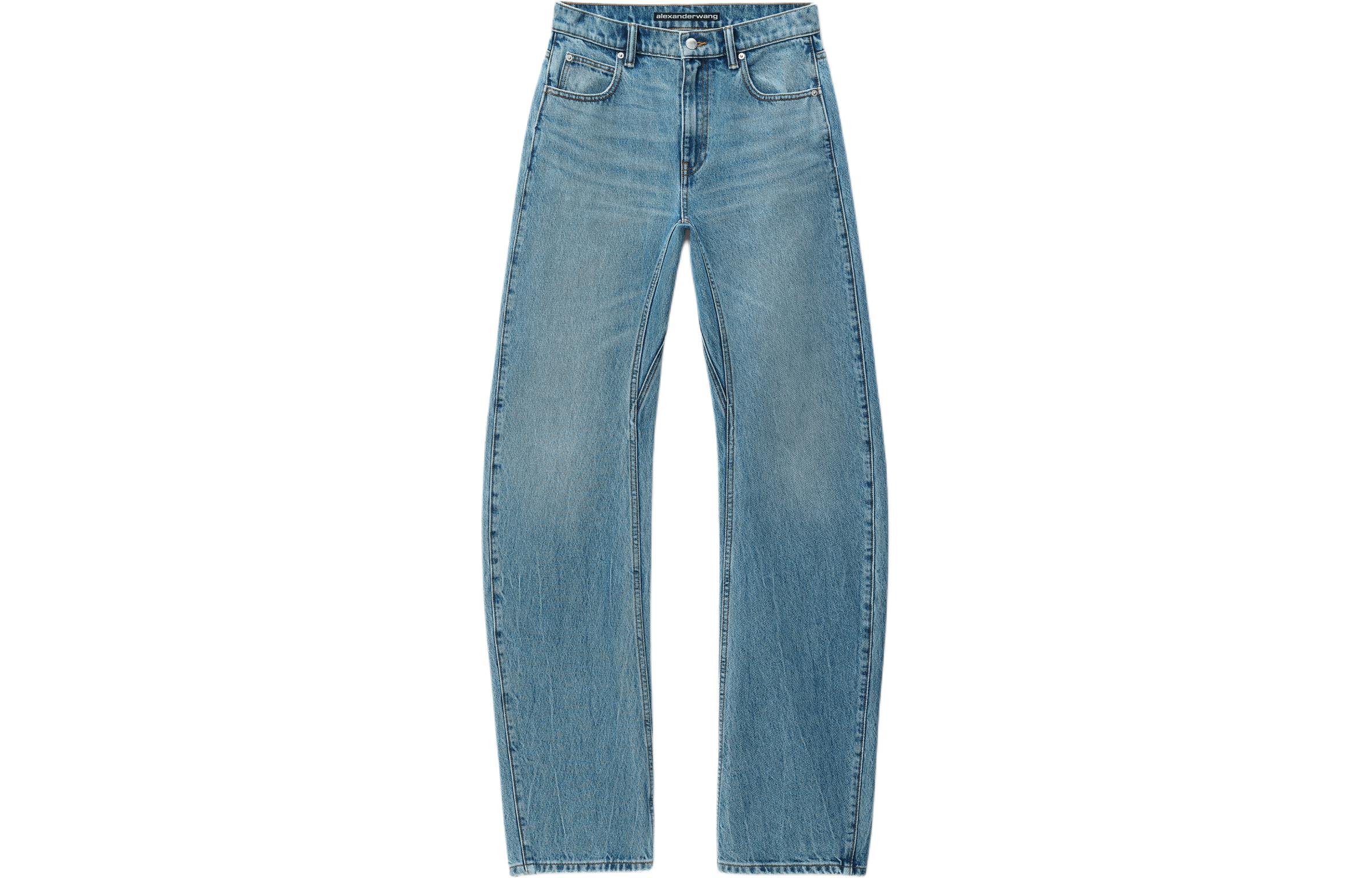 Order (Women) Alexander Wang SS24  Relaxed Curved Blade Jeans - Indigo Blue Denim 4DC2244263-486