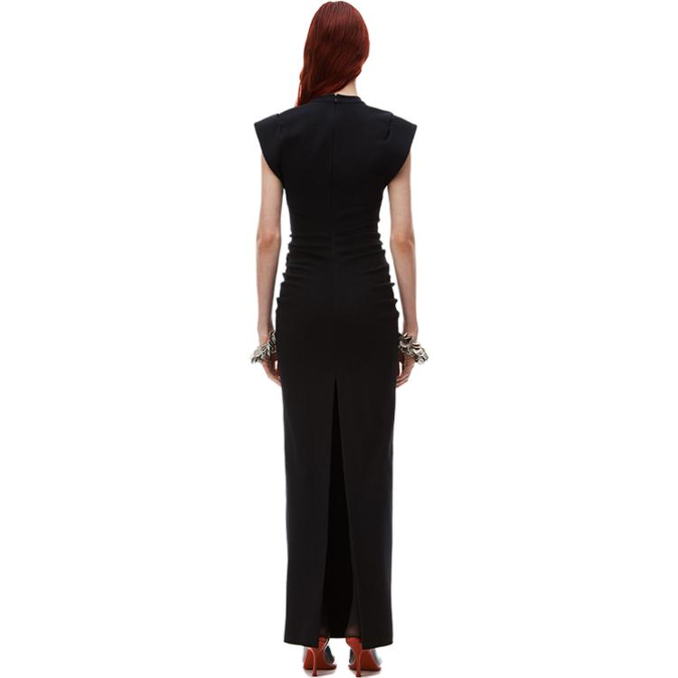 (Women) Alexander Wang SS24  Sleeveless Ribbed Knit Maxi Dress Black 1CC1246632001 圖 4
