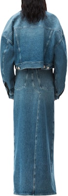 (W) アレキサンダー ワン SS24 ウォッシュデニム ボタンアップジャケット ブルー 1WC1242233-473 Purchase (W) アレキサンダー ワン SS24 ウォッシュデニム ボタンアップジャケット ブルー 1WC1242233-473