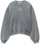 Order (W) Alexander Wang SS24 Sudadera Mujer Acid Wash Gris Logo Crewneck Pullover. 4CC32213600-37A