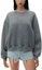 Shop (W) Alexander Wang SS24 Sudadera Mujer Acid Wash Gris Logo Crewneck Pullover. 4CC32213600-37A