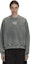 Sizing (W) Alexander Wang SS24 Sudadera Mujer Acid Wash Gris Logo Crewneck Pullover. 4CC32213600-37A