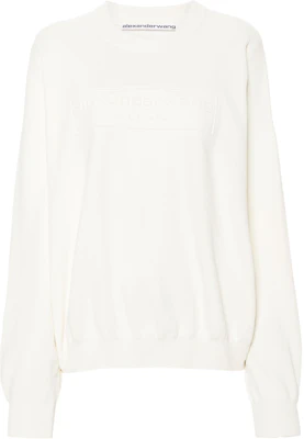 (W) Alexander Wang SS24 Baju Sejuk Lengan Panjang Putih Oversized Chalk 1KC3231017-WHITE Buy (W) Alexander Wang SS24 Baju Sejuk Lengan Panjang Putih Oversized Chalk 1KC3231017-WHITE